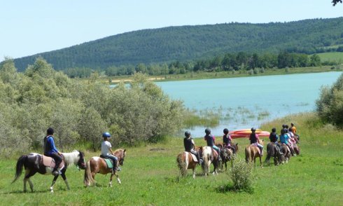 horse riding campsite